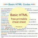Basic HTML for bloggers with printable HTML cheat sheet