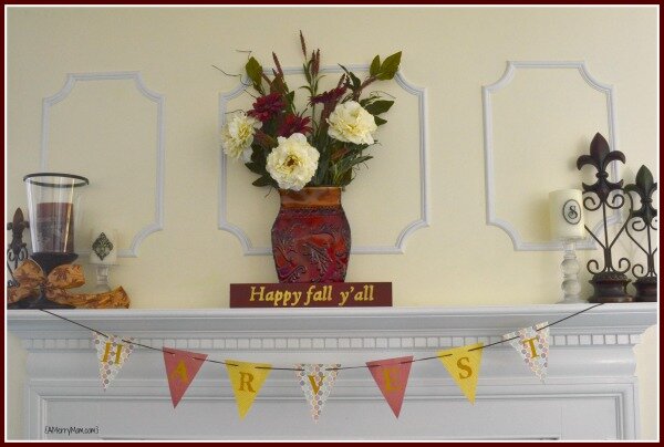 Happy fall y'all - DIY autumn sign - AMerryMom.com