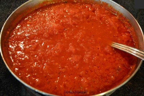 Homemade tomato sauce - AMerryMom.com 