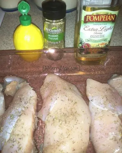 Simple lemon thyme chicken recipe ingredients - AMerryMom.com