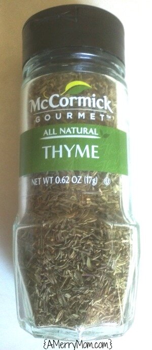 McCormick Gourmet Thyme - review on AMerryMom.com