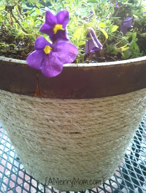 flower pot update completed - AMerryMom.com