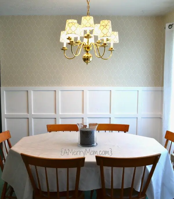 Board and batten dining room makeover after